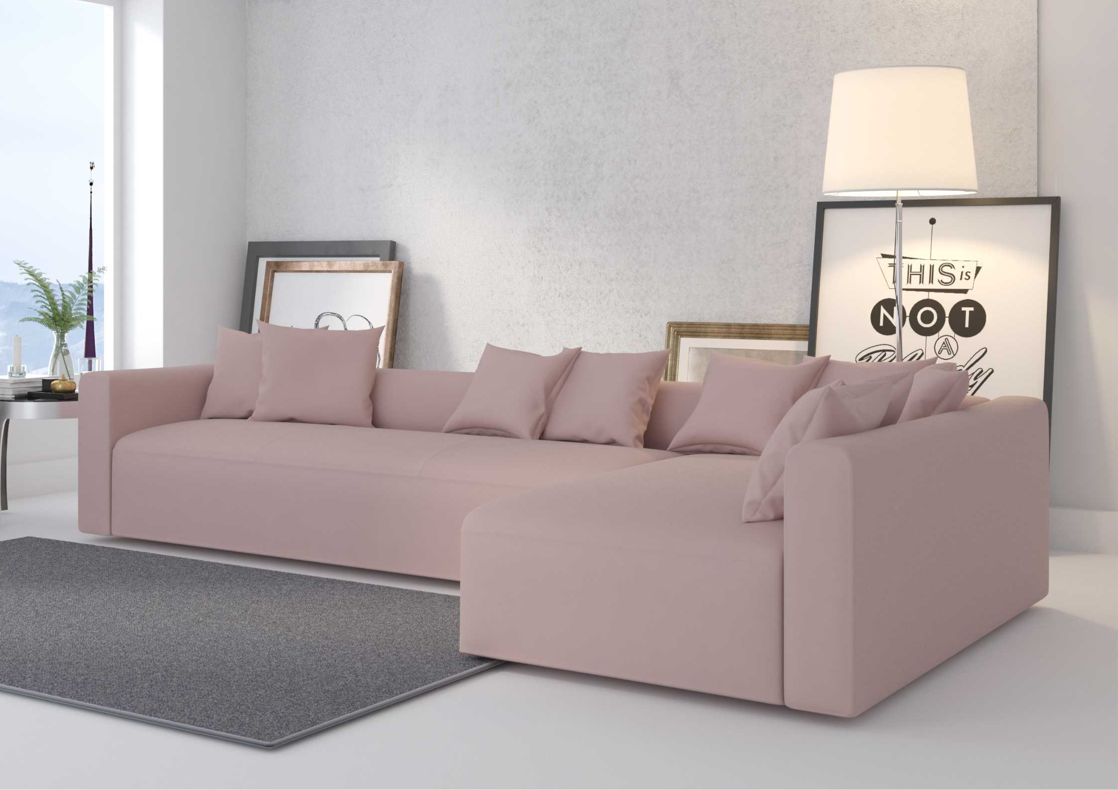 Duży industrialny narożnik prawy w kolorze różowym